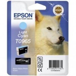 ORIGINAL EPSON T0965 Photo Cyan - Loup Blanc