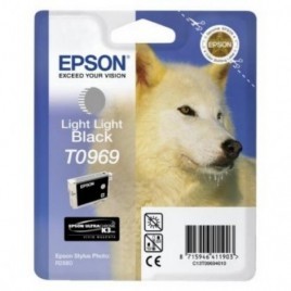 ORIGINAL EPSON T0969 Gris clair - Loup Blanc