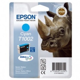 ORIGINAL EPSON T1002 (C13T10024010) Cyan - Rhinocéros - 11.1ml - 975 pages