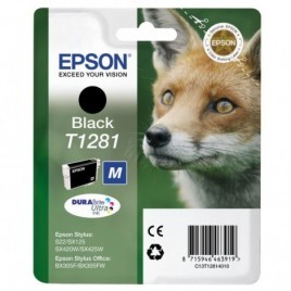 ORIGINAL EPSON T1281 Noire - Renard - 5.9ml - 170 pages