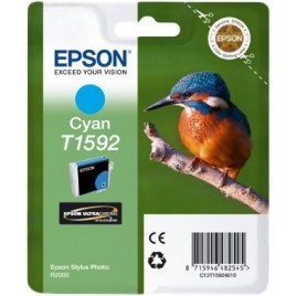 ORIGINAL EPSON T1592 Cyan - Martin-pêcheur - 17ml