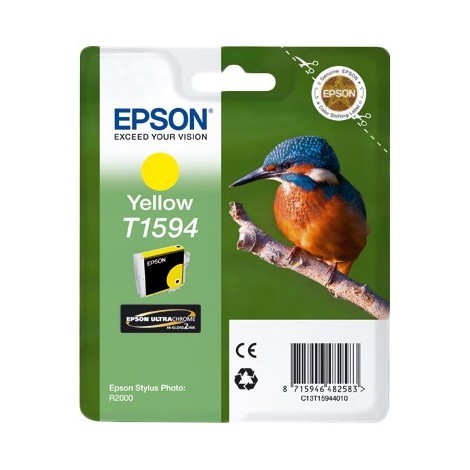 ORIGINAL EPSON T1594 Jaune - Martin-pêcheur - 17ml