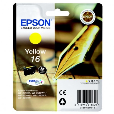 ORIGINAL EPSON T1624 Jaune - Stylo Plume - 3.1ml - 165 pages