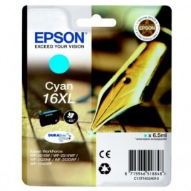 ORIGINAL EPSON T1632 XL Cyan - Stylo Plume - 6.5ml - 450 pages