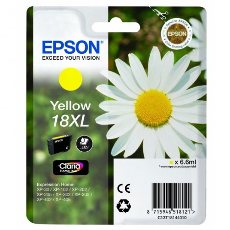 ORIGINAL EPSON T1814 Jaune - Marguerite Paquerette - 6.6ml - 450 pages