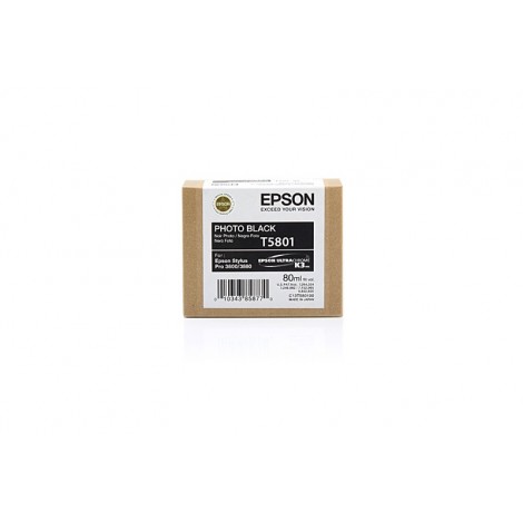 ORIGINAL EPSON T5801 (C13T580100) Noire Photo