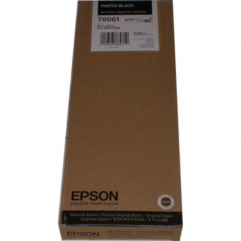 ORIGINAL EPSON T6061 (C13T606100) Noire PHOTO