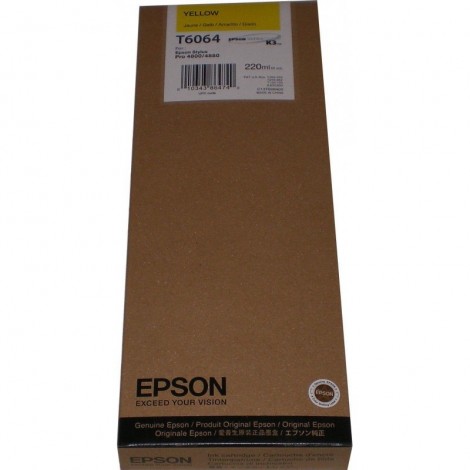 ORIGINAL EPSON T6064 (C13T606400) Jaune