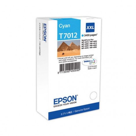 ORIGINAL EPSON T7012 XL Cyan - Pyramide - 35ml - 3400 pages