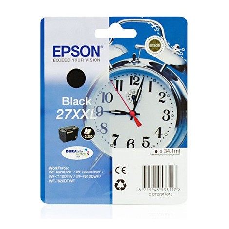 ORIGINAL EPSON T2791 XXL Noire - Réveil - 34.1ml - 2.200 pages