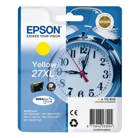 ORIGINAL EPSON T2714 XL Jaune - Réveil - 10.4ml - 1.100 pages