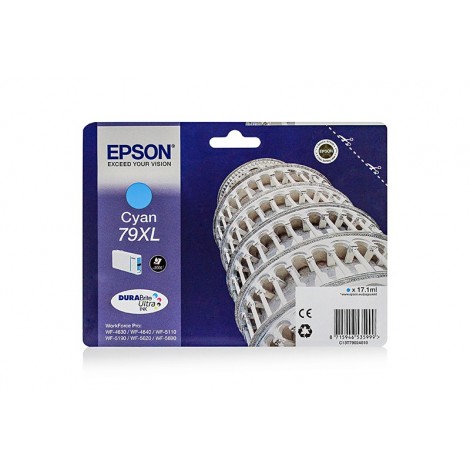 ORIGINAL EPSON T7902 XL Cyan - Tour de Pise - 17.1ml - 2.000 pages