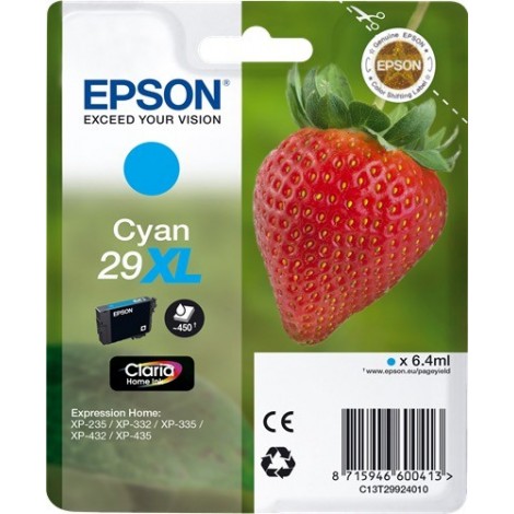 ORIGINAL EPSON T2992 XL Cyan - Fraise - 6.4ml - 450 pages