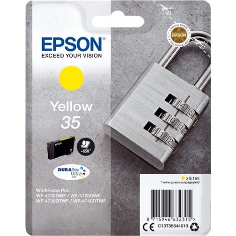 ORIGINAL EPSON T3584 Jaune - Cadenas - 9.1ml - 650 pages