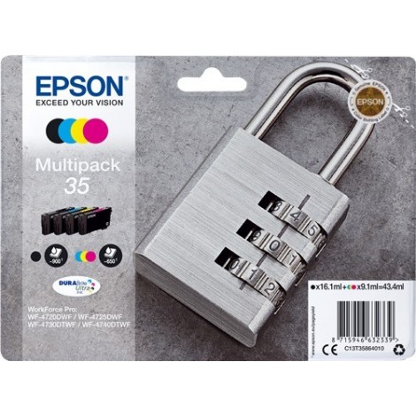 ORIGINAL EPSON T3586 Multipack - Cadenas - 1x 16.1ml + 3x 9.1ml - 900 + 3x 650 pages