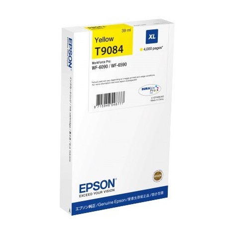 ORIGINAL EPSON T9084 XL Jaune (4000p) - 4 000 pages