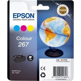 ORIGINAL Epson Cartouche d'encre couleur C13T26704010 T267 ~200 pages 6.7ml  - Globe