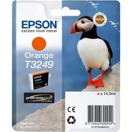 ORIGINAL Epson Cartouche d'encre Orange C13T32494010 T3249 ~980 pages 14ml  - Oiseau Macareux