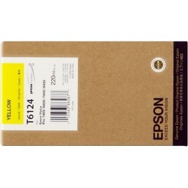 ORIGINAL Epson Cartouche d'encre jaune C13T612400 T6124 220ml