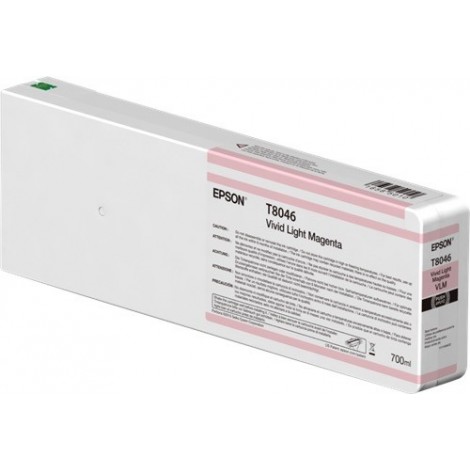 ORIGINAL Epson Cartouche d'encre Magenta (light, vivid) C13T804600 T8046 700ml Ultrachrome HD, UltraChrome HDX