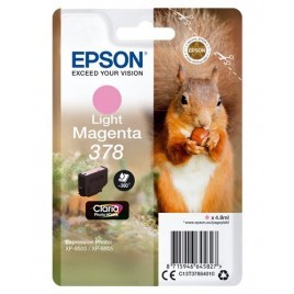 ORIGINAL EPSON 378 Magenta Clair - C13T37864010 - Écureuil - 4.8ml - 360 pages