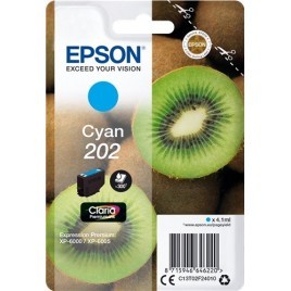 ORIGINAL EPSON 202 Cyan - C13T02F24010 - Kiwi - 4.1ml - 300 pages