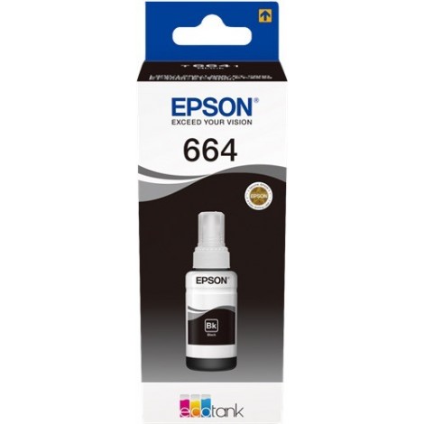 ORIGINAL EPSON 664 Noir - C13T664140 - 70ml - 4 000 pages