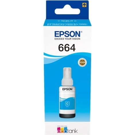 ORIGINAL EPSON 664 Cyan - C13T664240 - 70ml - 6 500 pages