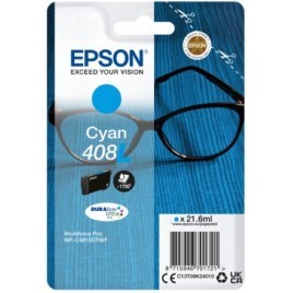 ORIGINAL EPSON 408L Cyan - T09K2 - Lunettes - 21.6ml - 1700 pages