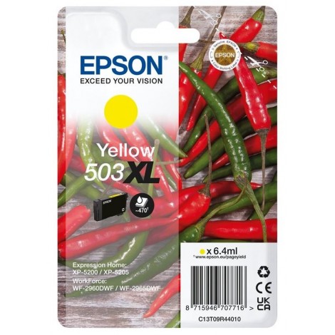 ORIGINAL EPSON 503XL Jaune - C13T09R44010 - Piments - 6.4ml - 470 pages