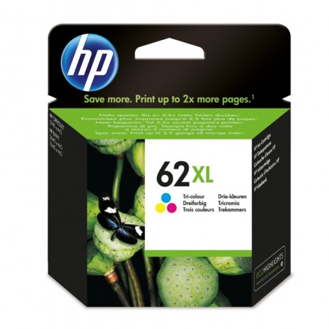 ORIGINAL HP 62XL Couleurs C2P07AE - 415 pages