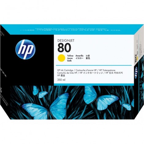 ORIGINAL HP 80 XL Jaune C4848A