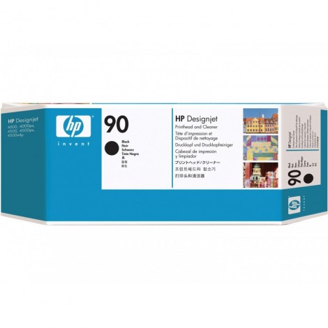 Tête d'impression ORIGINAL HP 90 Noir C5054A (nettoyeur inclu)