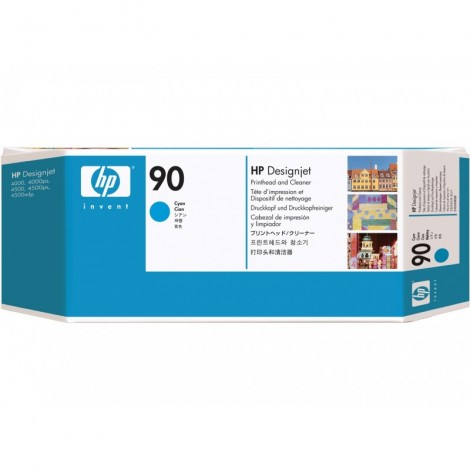 Tête d'impression ORIGINAL HP 90 Cyan C5055A (nettoyeur inclu)