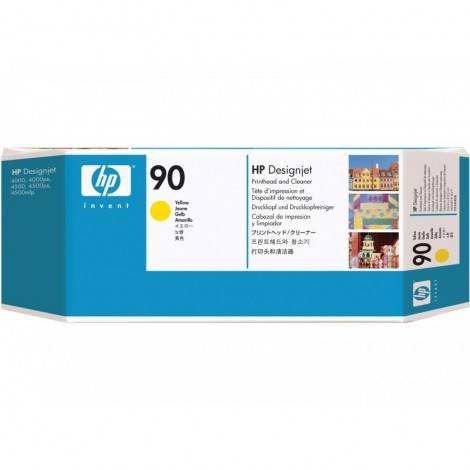 Tête d'impression ORIGINAL HP 90 Jaune C5057A (nettoyeur inclu)