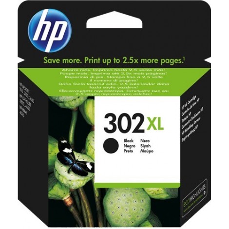 ORIGINAL HP 302 XL Noir F6U68AE - 8.5ML - 480 pages