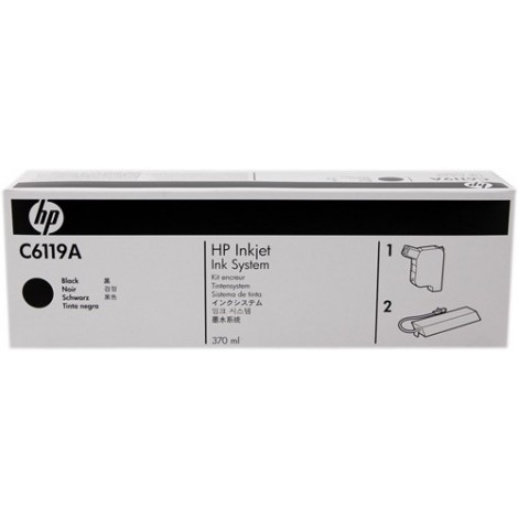 ORIGINAL HP Cartouche d'encre noir C6119A SPS 370ml TIJ 2.5 - HP 4500