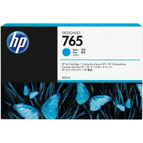 ORIGINAL HP Cartouche d'encre cyan F9J52A 765 400ml