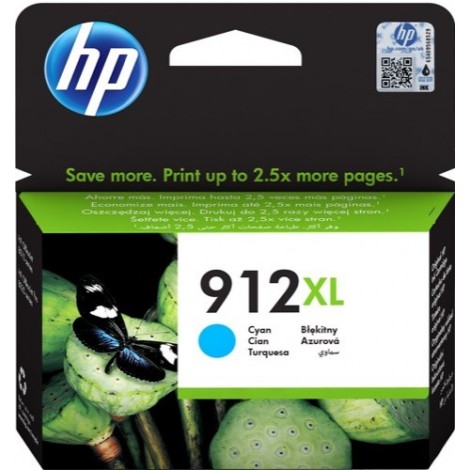 ORIGINAL HP 912XL Cyan 3YL81AE - 825 pages