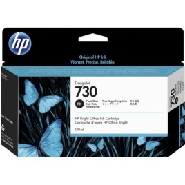 ORIGINAL HP 730 Noir Photo P2V67A - 130ml