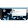 ORIGINAL HP 730 Noir Mat P2V71A - 300ml