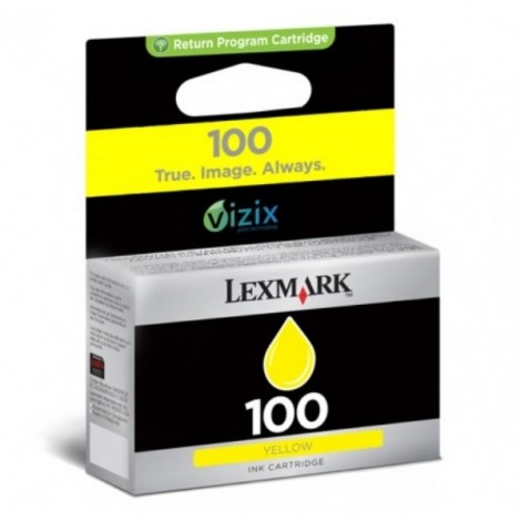 ORIGINAL LEXMARK N°100 Jaune 14N0902E - 200 pages