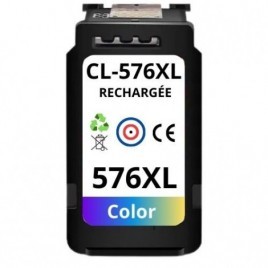 Recharge Canon Cartouche CL-576XL Couleurs compatible CANON Grande capacité - 300 pages