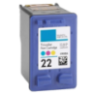 Recharge HP 22 XL Couleurs C9352A, Cartouche compatible HP - 16ml