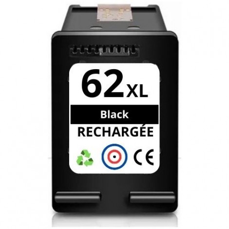 Recharge HP 62XL Noir C2P05AE Cartouche compatible HP - 20ml - 600 pages