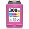 Recharge HP 300 XL Couleurs CC644EE, Cartouche compatible HP - 18ml