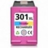 Recharge HP 301 XL Couleurs CH564EE, Cartouche compatible HP - 21ml - 500 pages