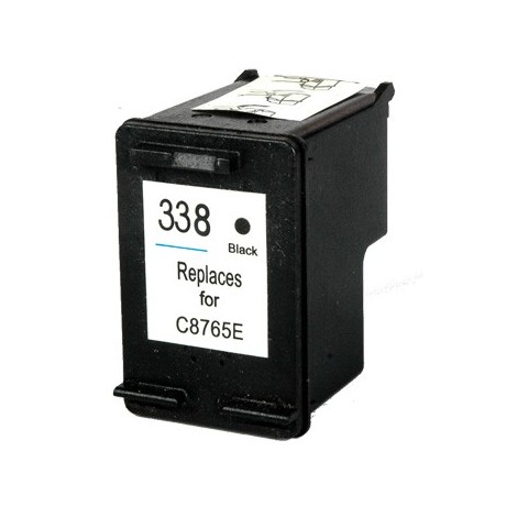 338 Noir C8765EE, Cartouche recyclée HP - 18ml