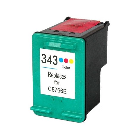 343 Couleurs C8766EE, Cartouche recyclée HP - 18ml