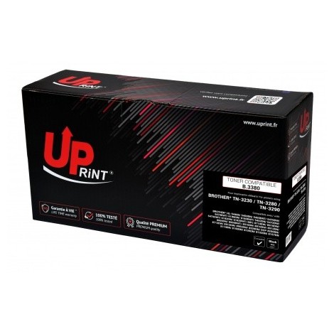 Toner Uprint B.3380 Noir Cartouche TN-3380 Compatible pour Laser Brother - 8000 pages